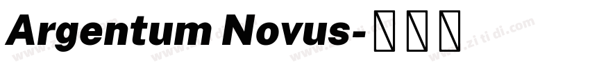 Argentum Novus字体转换
